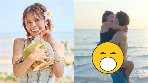 男星海灘激吻辣妹！身體太誠實「下面隆起一大包」畫面瘋傳　近億人全看光