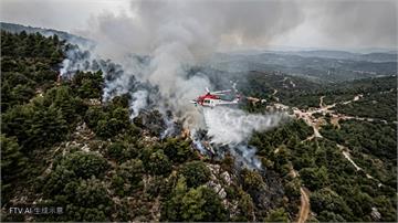 雅典郊區野火肆虐5天　希臘出動30架飛機全力灌救