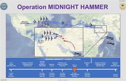 美軍B-2「午夜重錘行動」奇襲轟炸核設施　伊朗毫無察覺戰機未升空