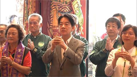 賴清德五股參拜主持人喊賴總統讚　新北市議長蔣根煌同場一臉尷尬