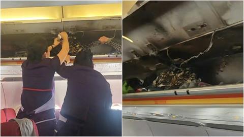 快新聞／又是行動電源惹的禍？　香港航空班機冒火備降福州長樂機場
