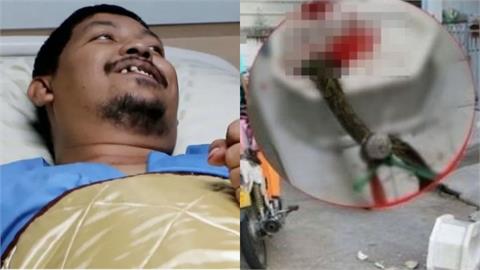 「蛇」出來了！泰男上廁所遭「3公尺巨蟒」狠咬GG　下體狂噴血險沒命