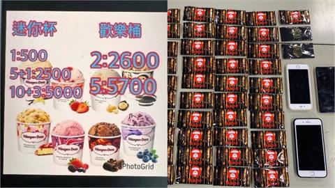 快新聞／「哈根達斯」竟不是冰淇淋！　台中販毒集團假賣冰真販毒