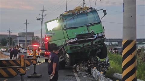 父親節悲劇！轎車駕駛遭撞身亡　肇事大貨車毒駕上路