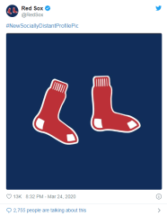 紅襪疫情期間改隊徽 宣傳落實「社交距離」