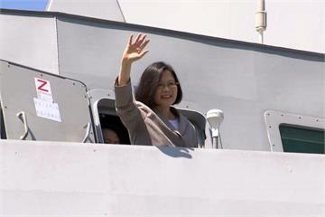 總統週五首登艦出海 中國宣布下週台海實彈軍演
