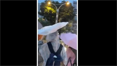 雨勢不斷雨傘開花！北北基桃正常上班上課　　蔣萬安臉書被灌爆
