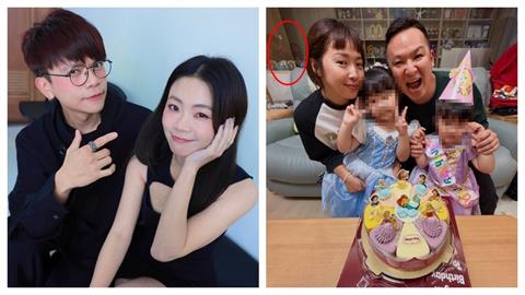 在百萬長青YouTuber蔡阿嘎與二伯因抄襲爭議神隱多日之際，有網友在其公司員工蔡宗翰替孩子慶生的照片中發現端倪。（圖／翻攝自蔡阿嘎﻿臉書、IG ＠alien917）