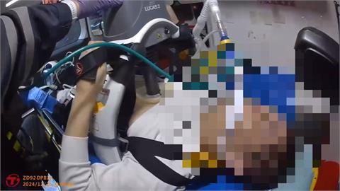 男心肌梗塞十秒吸一口氣「瀕死呼吸」　救護人員不間斷CPR+電擊7次成功救命