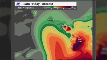 颶風雷恩強逼夏威夷 降暴雨掀巨浪