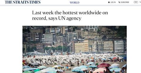 快新聞／7月首週全球高溫打破紀錄「氣候失控」　數據顯示歐洲去年逾6萬人熱死
