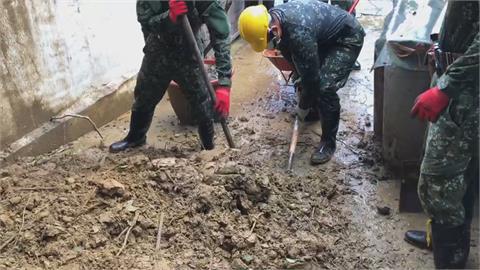 龍崎逢大雨土石崩塌　台南市府急調國軍清淤