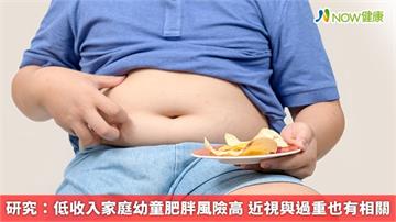 研究：低收入家庭幼童肥胖風險高 近視與過重也有相關