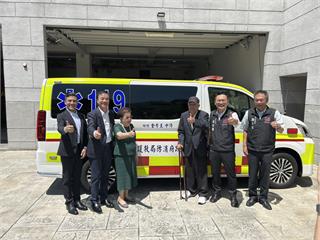 為桃消添戰力！在地企業暖捐救護車 首度配置「這利器」
