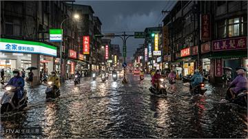 暴雨狂炸南台灣！高雄台南等6縣市週一緊急停班停課