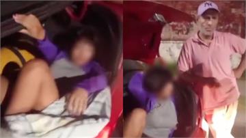 懷疑老公偷載妹!妻潛伏後車廂監控 警開箱全場傻眼