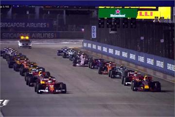 F1新加坡站開賽撞車 北美房車賽奪冠淋綠汁
