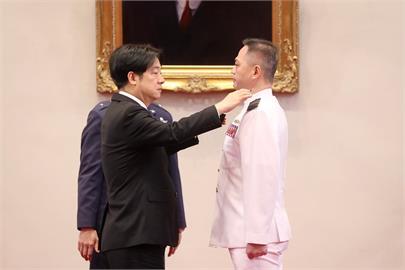 快新聞／主持將官晉任授階典禮　賴清德勉勵成國軍典範、確保國家及區域安全穩定