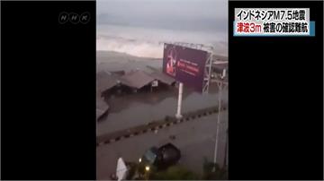 印尼7.5強震！海灘滿是屍體 384死數百傷