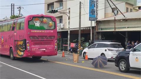 台南死亡車禍！休假女警遭遊覽車撞擊身亡