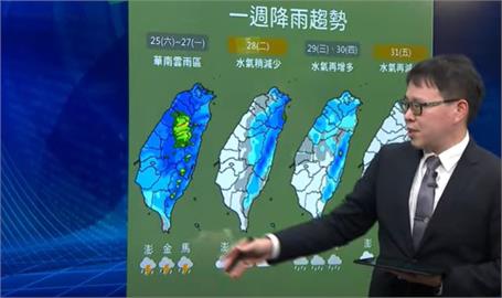 快新聞／今晚到明天北台灣「下春雨」　慎防瞬間強降雨