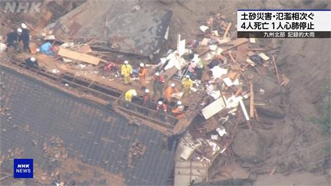 日本九州地區破紀錄降雨　淹水、土石流釀5死3失蹤