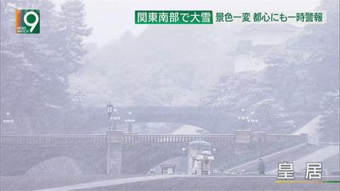 東京睽違四年降大雪！銀白世界積雪10公分