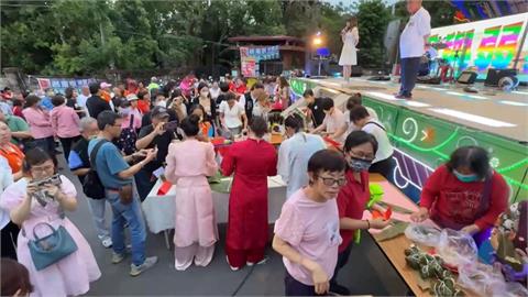 嘉義宮廟辦新住民包粽子競賽　「這國」用巨無霸粽子奪冠