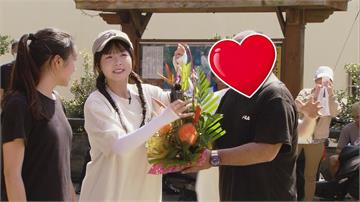 籃籃被爆節目認識新對象!昔日「泳池相遇」畫面被挖出 男方獻花全認了