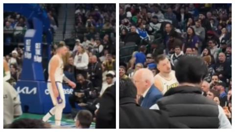 NBA(影)/湖人「東77」忘了轉隊?中場差點走到獨行俠休息室尷尬鬼轉畫面曝光