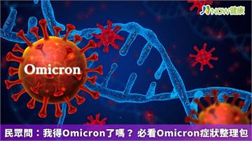 民眾問：我得Omicron了嗎？ 必看Omicron症狀整理包