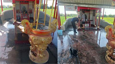高雄土地公廟遭「潑黑漆、丟蛇」！神明降駕「訴1事」真相曝光竟是他搞的鬼