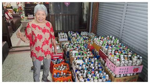 嘉義8旬身障嬤天天走10公里「撿1192瓶菸蒂」！靠「1政策」賺2.3萬撐家