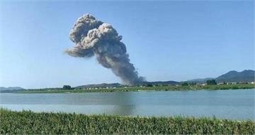 湖南花炮工廠大爆炸！現場升起「蘑菇雲」驚悚畫面曝　9傷2失聯