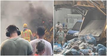 垃圾車「爆炸」疑大量鞭炮釀禍　網友驚呼：差點變炸寒單