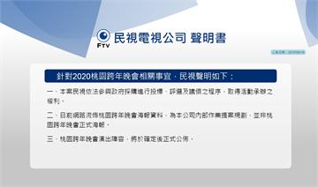 桃園2020跨年晚會民視聲明 