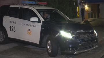 警執行路檢勤務 貨車衝撞路檢點逃逸