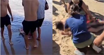 19歲少女無視警示海邊戲水　遭虎鯊撕咬失去一條腿