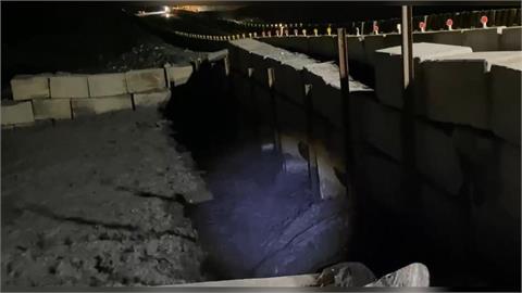 最新！花蓮馬太鞍溪新堰塞湖開始溢流　畫面曝光