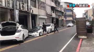 囂張！兩男拿球棒狂砸車四分鐘 車內查出K他命