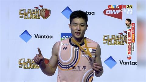 羽球(影)／35歲周天成寶刀未老！擊退世界第3勇奪北極賽冠軍成功衛冕
