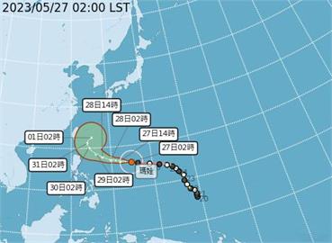 快新聞／瑪娃颱風對台影響仍有變數　週一外圍環流影響雨炸東北部