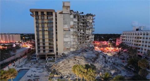 倒塌瞬間影片曝光！邁阿密12層大廈突崩　24秒瞬成廢墟