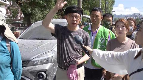 光復災區上廁所好不便　郭國文救災也感受排隊之苦