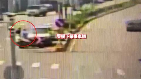 苗栗7旬男違規迴轉撞車肇逃　休假警追車攔人