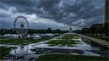 美建國250週年暴雨攪局　川普華府造勢大會緊急疏散