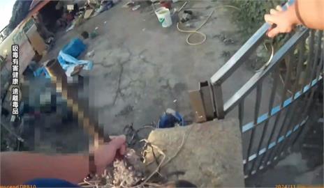 勇警「架梯翻牆」抓販毒　嫌犯屋內吸毒「恍神」遭活逮