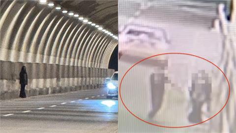 基隆中山隧道「遇鬼影」他急擲筊!監視器「抓到2男1女」超毛真身曝
