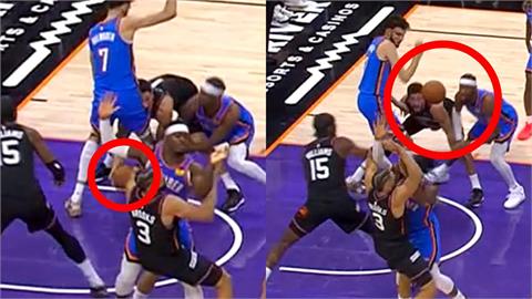 NBA(影)／看完絕對「蛤」出來！布克從「對手胯下」妙甩神奇小球、助攻隊友取分