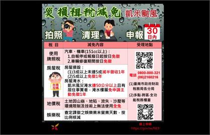 快新聞／凱米重創台南！黃偉哲宣布「受災戶減免房屋稅」　由財稅局主動辦理